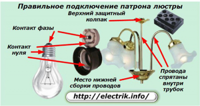  
          
           Как подключить люстру к выключателю