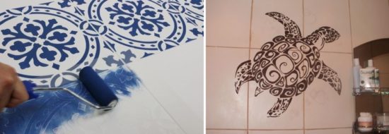 Покраска кафеля