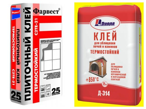 Жаростойкий клей для облицовки печей керамикой