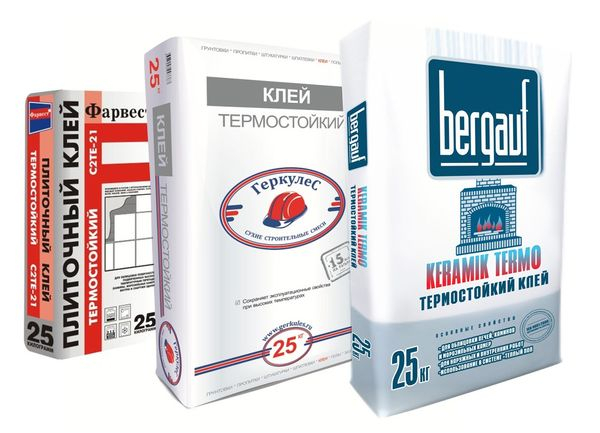 Жаростойкий клей для облицовки печей керамикой