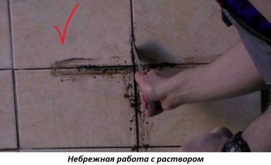 Правильный слой клея под плитку
