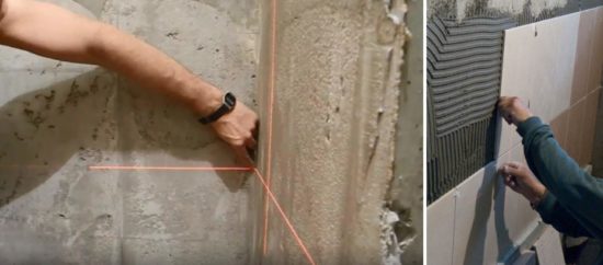 Укладка плитки на неровную стену: особенности и нюансы