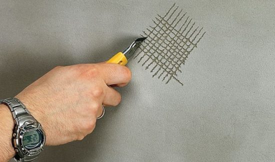 Настилка плитки на окрашенное основание Настилка плитки на окрашенное основание