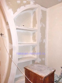 Ниша из гипсокартона своими руками