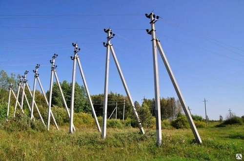 Применение ЖБ опор для ЛЭП и правила их установки